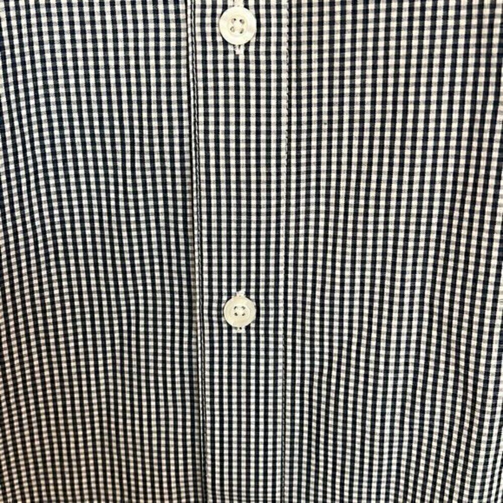 An Original Penguin navy and white checkered button down classic fit size large - Picture 4 of 6